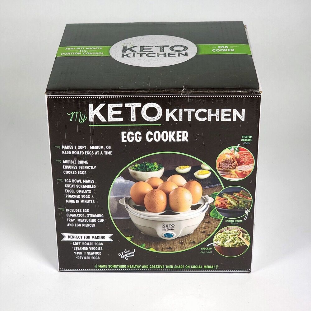 Nostalgia My Keto Kitchen 7-Egg Cooker Non-Stick Cooking Surface Green Brand New